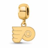 Philadelphia Flyers Sterling Silver Gold Plated Extra Small Dangle Bead