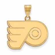 Philadelphia Flyers Sterling Silver Gold Plated Medium Pendant
