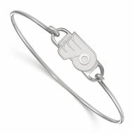 Philadelphia Flyers Sterling Silver Wire Bangle Bracelet