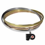 Philadelphia Flyers Tri-color Bangle Bracelet