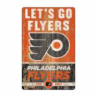 Philadelphia Flyers Slogan Wood Sign