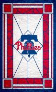 Philadelphia Phillies 11" x 19" Stained Glass Sign