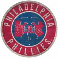 Philadelphia Phillies 12" Circle with State Sign