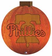 Philadelphia Phillies 12" Halloween Pumpkin Sign