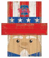 Philadelphia Phillies 19" x 16" Patriotic Head