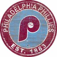 Philadelphia Phillies 24" Heritage Logo Round Sign