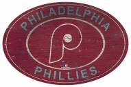 Philadelphia Phillies 46" Heritage Logo Oval Sign