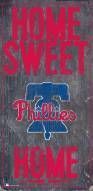 Philadelphia Phillies 6" x 12" Home Sweet Home Sign