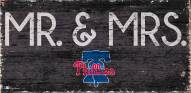 Philadelphia Phillies 6" x 12" Mr. & Mrs. Sign