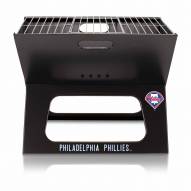 Philadelphia Phillies Black Portable Charcoal X-Grill