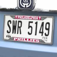 Philadelphia Phillies Chrome Metal License Plate Frame