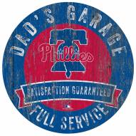 Philadelphia Phillies Dad's Garage Sign