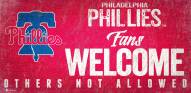 Philadelphia Phillies Fans Welcome Sign