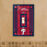 Philadelphia Phillies Glass Single Light Switch Plate Cover