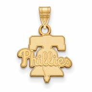 Philadelphia Phillies MLB Sterling Silver Gold Plated Small Pendant