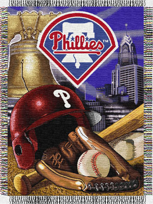 Philadelphia Phillies MLB Woven Tapestry Throw Blanket