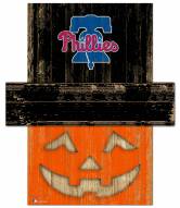 Philadelphia Phillies Pumpkin Head Sign
