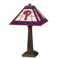 Philadelphia Phillies Stained Glass Mission Table Lamp