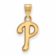 Philadelphia Phillies Sterling Silver Gold Plated Small Pendant