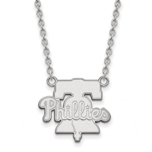 Philadelphia Phillies Sterling Silver Large Pendant Necklace