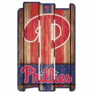 Philadelphia Phillies Wood Fence Sign