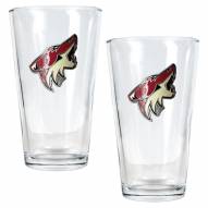 Arizona Coyotes NHL Pint Glass - Set of 2