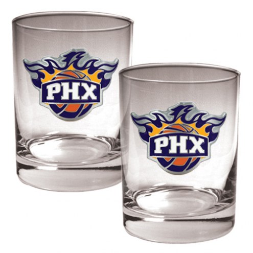 Phoenix Suns NBA 2-Piece 14 Oz. Rocks Glass Set