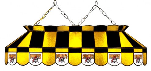 Pittsburgh Pirates MLB Team 40&quot; Rectangular Stained Glass Shade