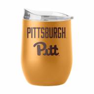 Pittsburgh Panthers 16 oz. Huddle Powder Coat Curved Beverage Glass
