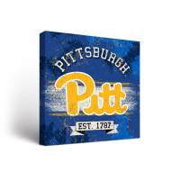 Pittsburgh Panthers Banner Canvas Wall Art