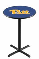 Pittsburgh Panthers Black Wrinkle Bar Table with Cross Base
