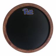 Pittsburgh Panthers Chalkboard ""Faux"" Barrel Top Sign