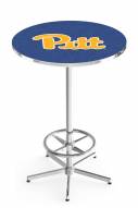 Pittsburgh Panthers Chrome Bar Table with Foot Ring
