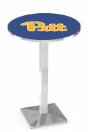 Pittsburgh Panthers Chrome Bar Table with Square Base