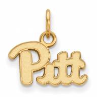 Pittsburgh Panthers NCAA Sterling Silver Gold Plated Extra Small Pendant