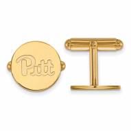Pittsburgh Panthers Sterling Silver Gold Plated Cuff Links