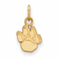 Pittsburgh Panthers Sterling Silver Gold Plated Extra Small Pendant