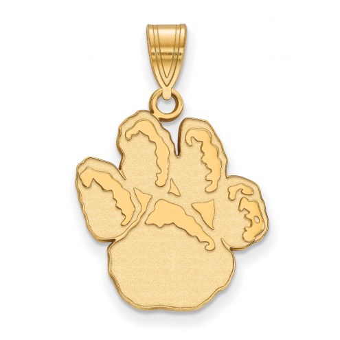 Pittsburgh Panthers Sterling Silver Gold Plated Large Pendant