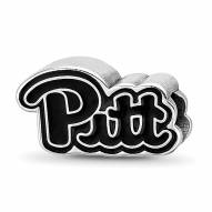 Pittsburgh Panthers Sterling Silver Enameled Bead