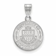 Pittsburgh Panthers Sterling Silver Medium Crest Pendant
