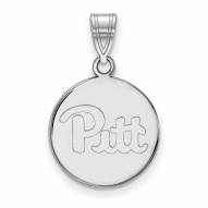 Pittsburgh Panthers Sterling Silver Medium Disc Pendant