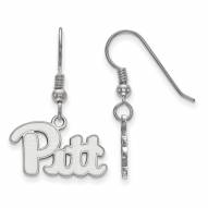 Pittsburgh Panthers Sterling Silver Small Dangle Earrings