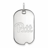 Pittsburgh Panthers Sterling Silver Small Dog Tag