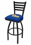 Pittsburgh Panthers Swivel Bar Stool with Ladder Style Back