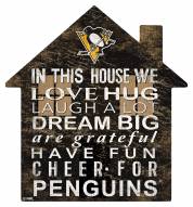 Pittsburgh Penguins 12" House Sign