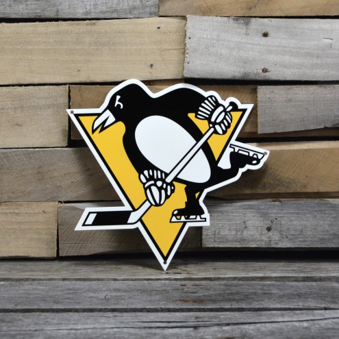 Pittsburgh Penguins 12&quot; Steel Logo Sign