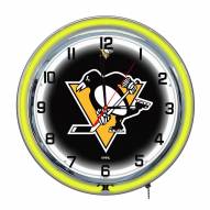 Pittsburgh Penguins 18" Neon Clock