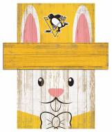 Pittsburgh Penguins 19" x 16" Easter Bunny Head