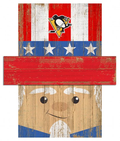 Pittsburgh Penguins 19&quot; x 16&quot; Patriotic Head
