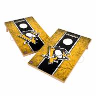Pittsburgh Penguins 2' x 3' Vintage Wood Cornhole Game
